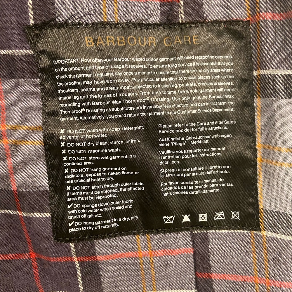 Barbour Lightweight Waxed Cotton Jacket - Picture 6 of 6